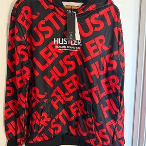 Reason Black and Red Hustler Hoodie